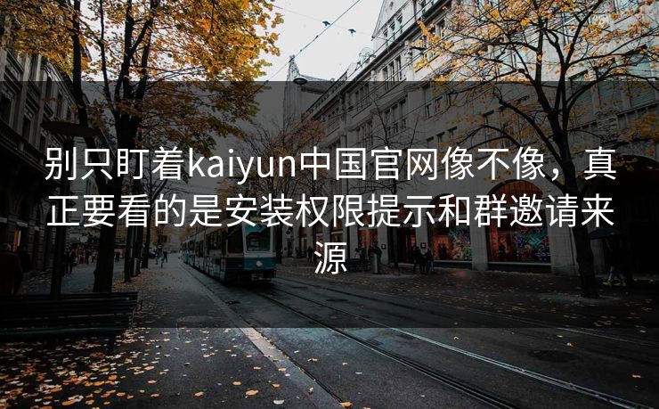 别只盯着kaiyun中国官网像不像，真正要看的是安装权限提示和群邀请来源